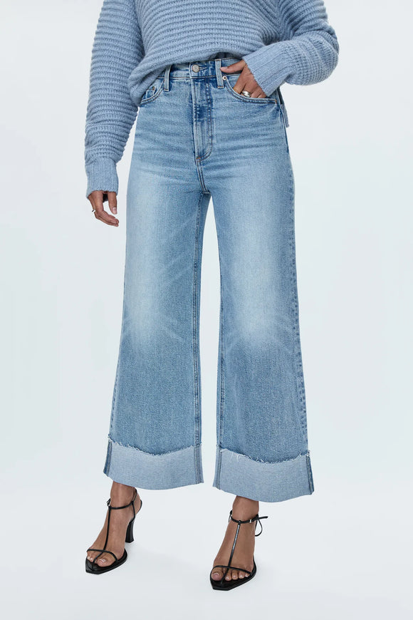 Lana High Rise Ultra Wide Jeans by Pistola in the Snowcat wash